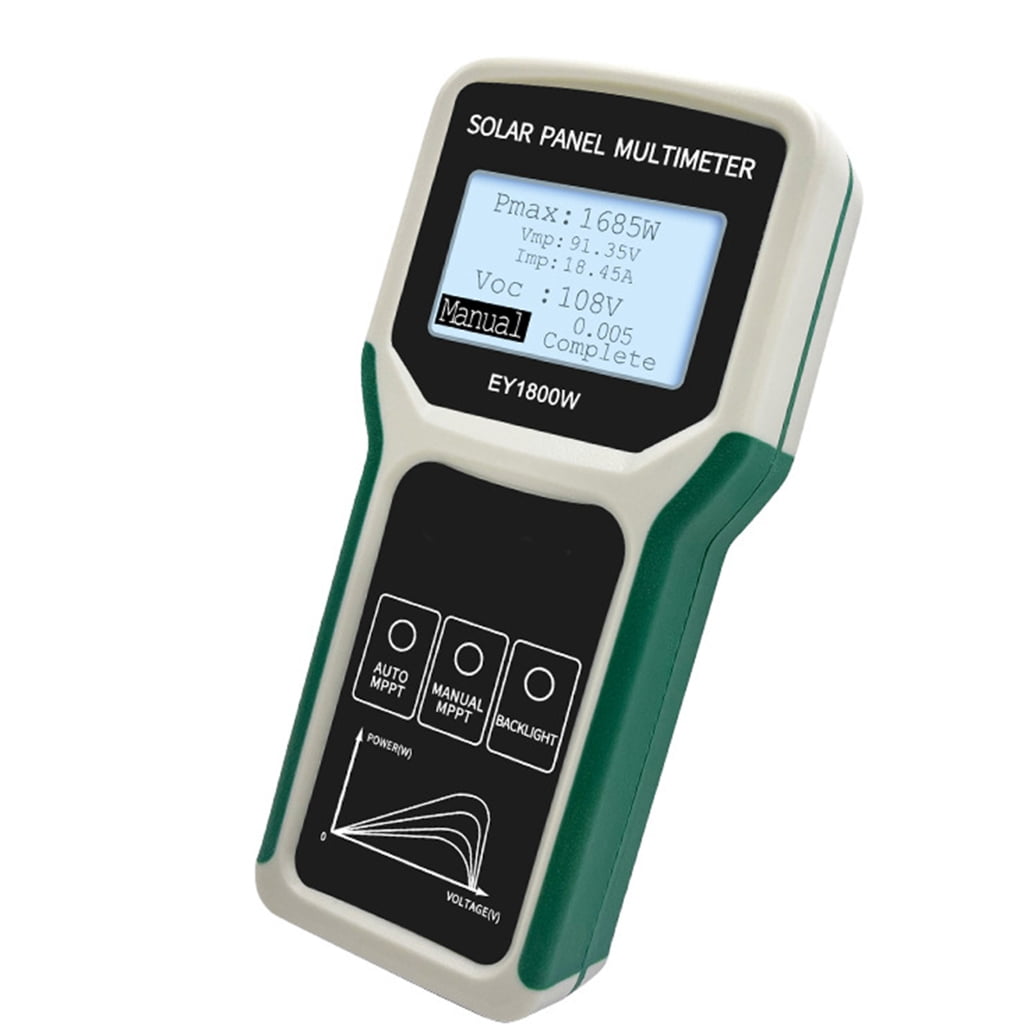 Solars Panel Multimeter Tester MPPT Photovoltaic Analyzers 5 1800W 20 120V 0 60A With LCD Display And Auto Detection