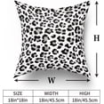 thumbnail image 6 of White Grey Leopard Print Pillow Covers 18x18 Inch Set of 2 Snow Cheetah Throw Pillow Covers Animal Print Farmhouse Pillow Cases Cotton Square Cushion Covers for Home Couch Bed Sofa Chair Decor, 6 of 6