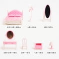 thumbnail image 4 of OLEOCA Family Bedroom Doll House — Cozy Cabin with Bunny Figure, Bed, Vanity & Accessories, Complete Modular Dollhouse Playset for Creative Pretend Play Ages 3+, 4 of 10