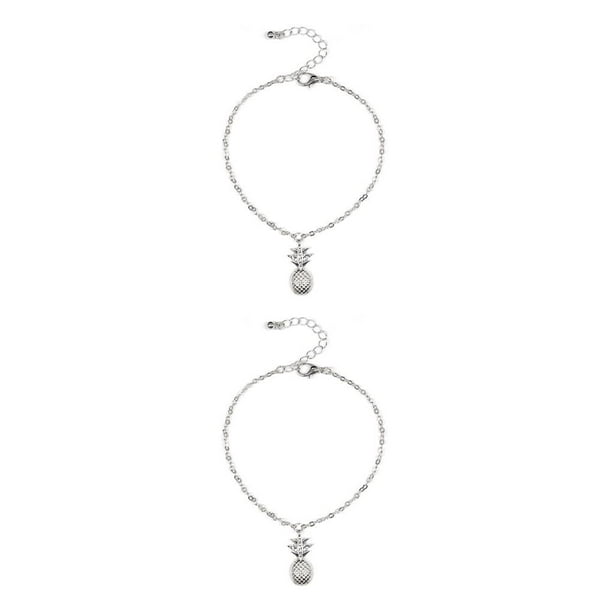 Minnieouse Cadena de tobillo Mujer Decoración Aleación Tobilleras Tridimensional Lady Bangle Type1 NO1