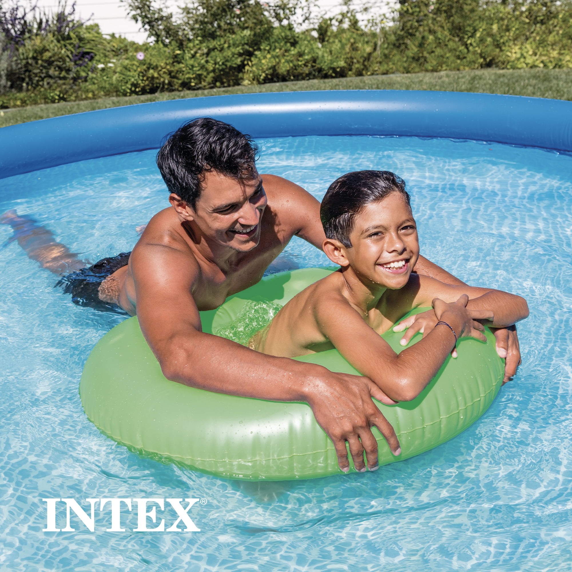 Open Box Intex 10' x 30" Easy Set Above Ground Inflatable Pool (2 Pack)