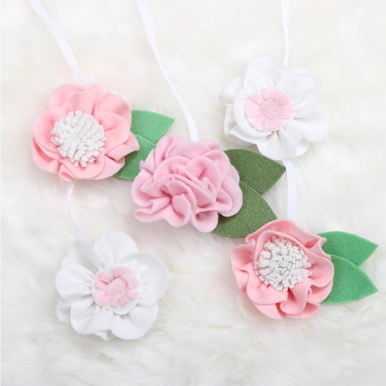 The Peanutshell Pink Floral Musical Crib Mobile for Girls photo 2