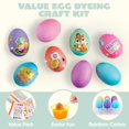 thumbnail image 6 of Joyfy 20Pcs Easter Egg Dye Kit,DIY Easter Egg Decorating Craft Kit with Egg Tray, Egg Stands, Easter Stickers for Kids, Easter Egg Coloring, Home School Class Egg Crafts, 6 of 8