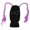 Black hat purple hai, variant on Beanie Knit Hats Warm Winter Balaclava Full Face Caps Wig Decorations Ski Masks