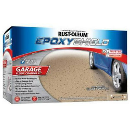 Epoxyshield Tan Garage Floor Kit 2 Parts Waterborne Epoxy Resin (Best 2 Part Epoxy Garage Floor Coating)