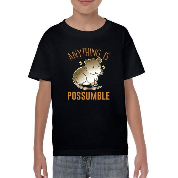 Anything Is Possumble T-Shirt Juniors -Smartprints Designs,  Medium