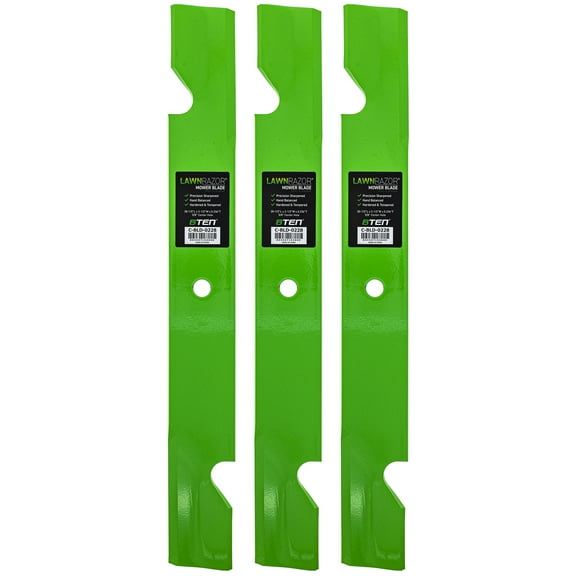 LawnRAZOR Blade for Exmark Toro 60 inch 115-9649-03 Notched High Lift 3 Pack 810-CBL2440D