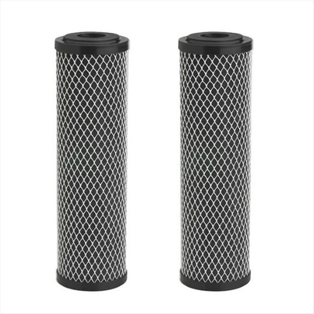Filtro de Agua de Carbón Estándar de 10 Pulgadas para Toda la Casa, Envoltura de Carbón, Cartucho de Filtro de Repuesto para Olores de Sedimentos, 5 Micrómetros