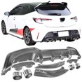 thumbnail image 4 of Ikon Motorsports Compatible with 19-22 Toyota Corolla Hatchback 5Dr Front Lip & Side Skirts & Rear Diffuser, 4 of 7