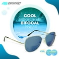 thumbnail image 2 of proSPORT Aviator Bifocal Reader Sunglass Flashed Blue Mirror Lens Men Women, 2 of 7