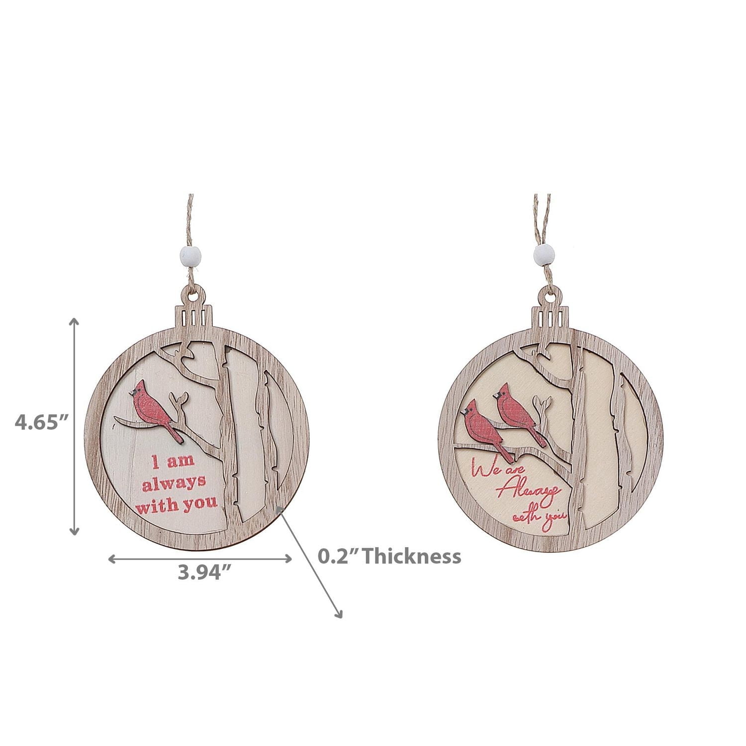 Ornement De Carnaval Rond En Bois - Ensemble De 12