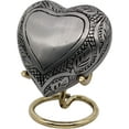 thumbnail image 6 of 5MOONSUN5's Handcrafted Engraved Heart Urn Keepsake Cremation Urn for Human pet Ashes Engraved Urn Heart Shaped Perfect for Adults & Infants Honor Your Loved One. Comes with Brass Stand & Premium Box, 6 of 9