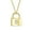 Gold-B, variant on Womens T - Monogram Lock Pendant Charm Lovers Padlock Necklace Gold Plated 16 Inch
