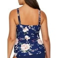 thumbnail image 4 of Azura Womens Botanica Underwire Tankini Top F-Cups Style-SS11564F, 4 of 6