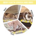 thumbnail image 5 of Griffoir pour Chat Carton (2 Pièces) Ondulé Planche à Gratter Canapé/Lit Réversible Jouet pour Soins des Griffes, Anti-Rayure à Double Face Protection des Meubles (43x22x4 cm), 5 of 5