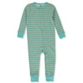 thumbnail image 3 of Hanes Baby 2-Pack Coveralls - aqua/gray, 12 - 18 months (Infant), 3 of 3