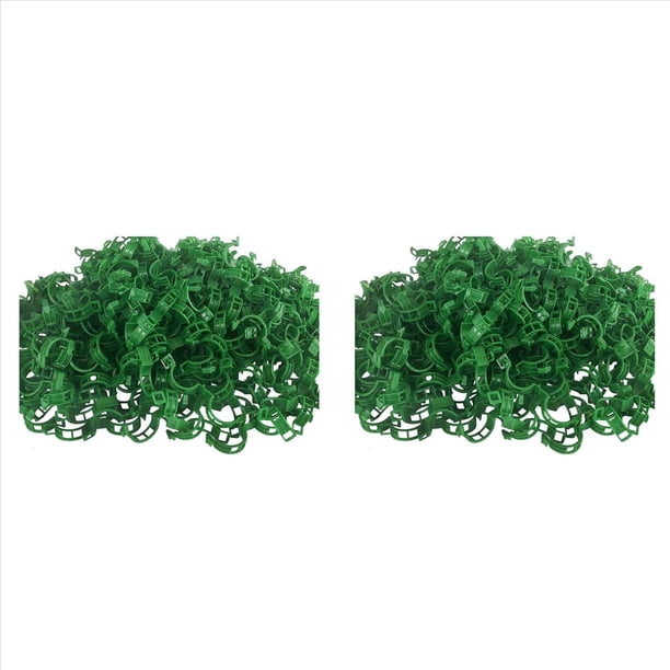 400PCS Clips de Soporte para Plantas Clips de Jardín Soportes para Tomates/Conecta Plantas/Cordeles/Enrejados de Enredaderas/Jaulas Plantas de Vid Verde