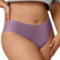thumbnail image 2 of Zorckvet Womens Panties Cotton Silky Briefs Low Rise Cheeky Comfortable Underwear for Women, 2 of 7