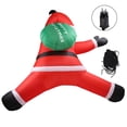 thumbnail image 2 of Decoración Al Aire Libre Inflable De Papá De Navidad De 5.9 Pies, Papá Trepador Con Bolsa De Decoración Explosiva Con Luz LED Incorporada, Para Pared De, 2 of 7