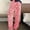 #Watermelon Red, variant on DPTALR Women's Fashionable Star-Pattern Elastic Waist Wide-Leg Straight Pants,Watermelon Red,Size XL