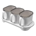 thumbnail image 1 of Shisuyan Moisture-proof Spice Containers Kitchen Condiment Pots White 1 Set, 1 of 8