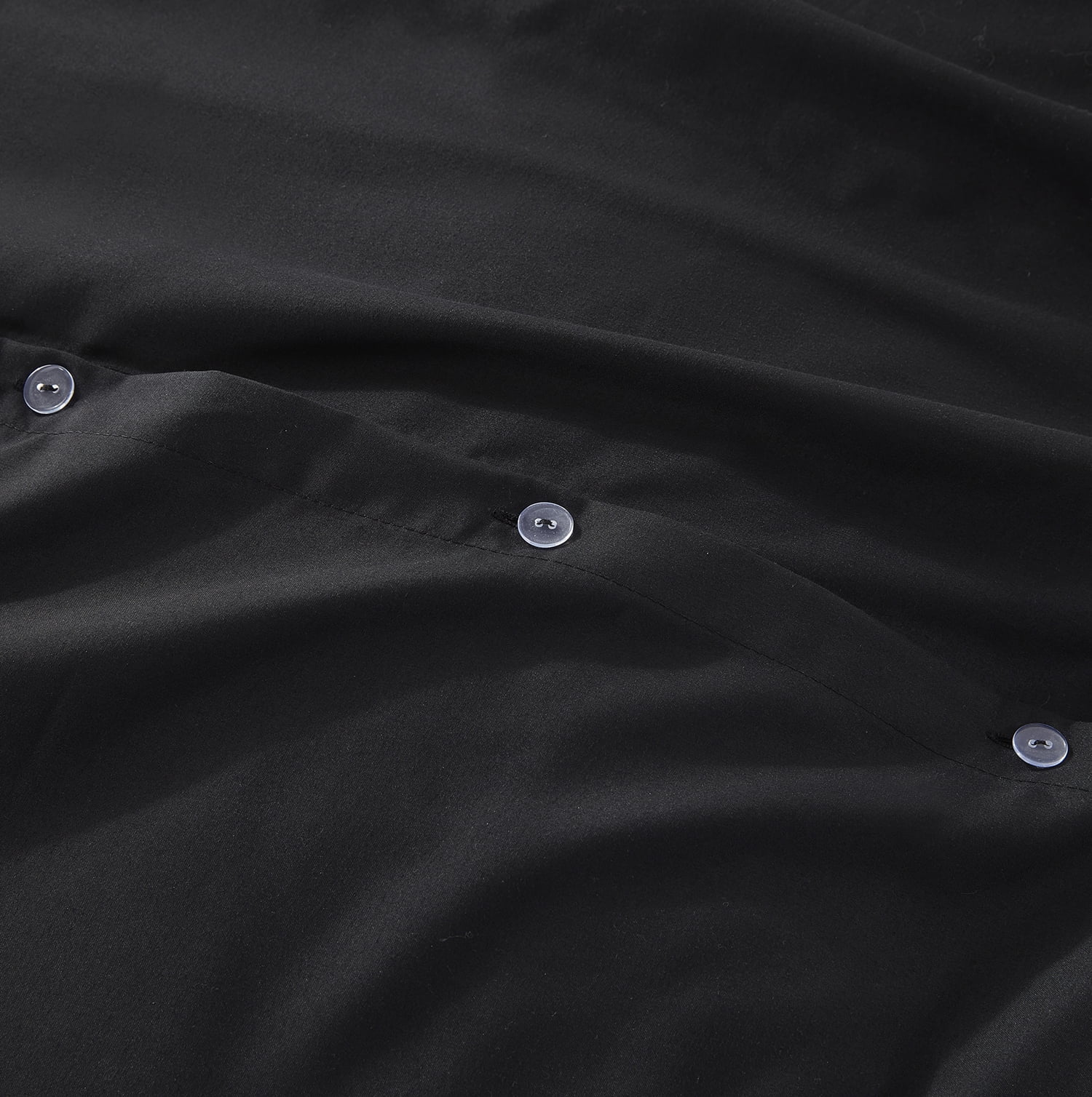 LammaLoe Duvet Cover Queen, Luxury Microfiber 3 Piece Bedding Sets with 2 Pillow Shams, Black