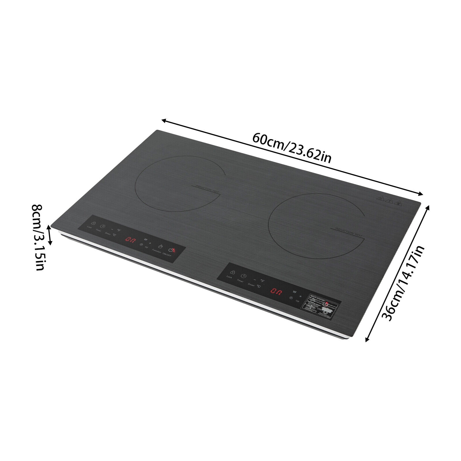 Portable Induction Cooktop Countertop Dual Cooker Burner Stove Hot Plate 4000W