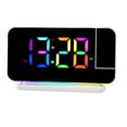 thumbnail image 1 of Reloj despertador digital LED, reloj de escritorio con proyección, reloj electrónico ajustable con Blanco, 1 of 9