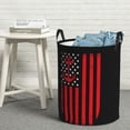 thumbnail image 3 of Laundry Basket, Nautical American Flag Waterproof Laundry Hamper With Padded Handles, Clothes Hamper For Laundry, Bedroom, Dorm, Towels, Laundry Bin Easy Storage, 3 of 8