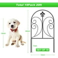 thumbnail image 2 of Decorative Garden Fence 19 Pack, 24in(H) x 20ft(L), Rustproof Metal Fencing, Arched, 2 of 7