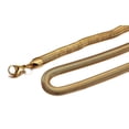 thumbnail image 3 of 18K Gold Plated Stainless Steel Snake Chain Necklace for Mens, 3 of 4