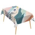 thumbnail image 5 of Duangreer Modern Abstract Leaf Print Rectangle Tablecloth for Restaurant Picnic Indoor Outdoor, Retro Pumpkin and Maple Leaves Pattern, Waterproof Wrinkle Resistant, 60 x 70 Inch, 5 of 6