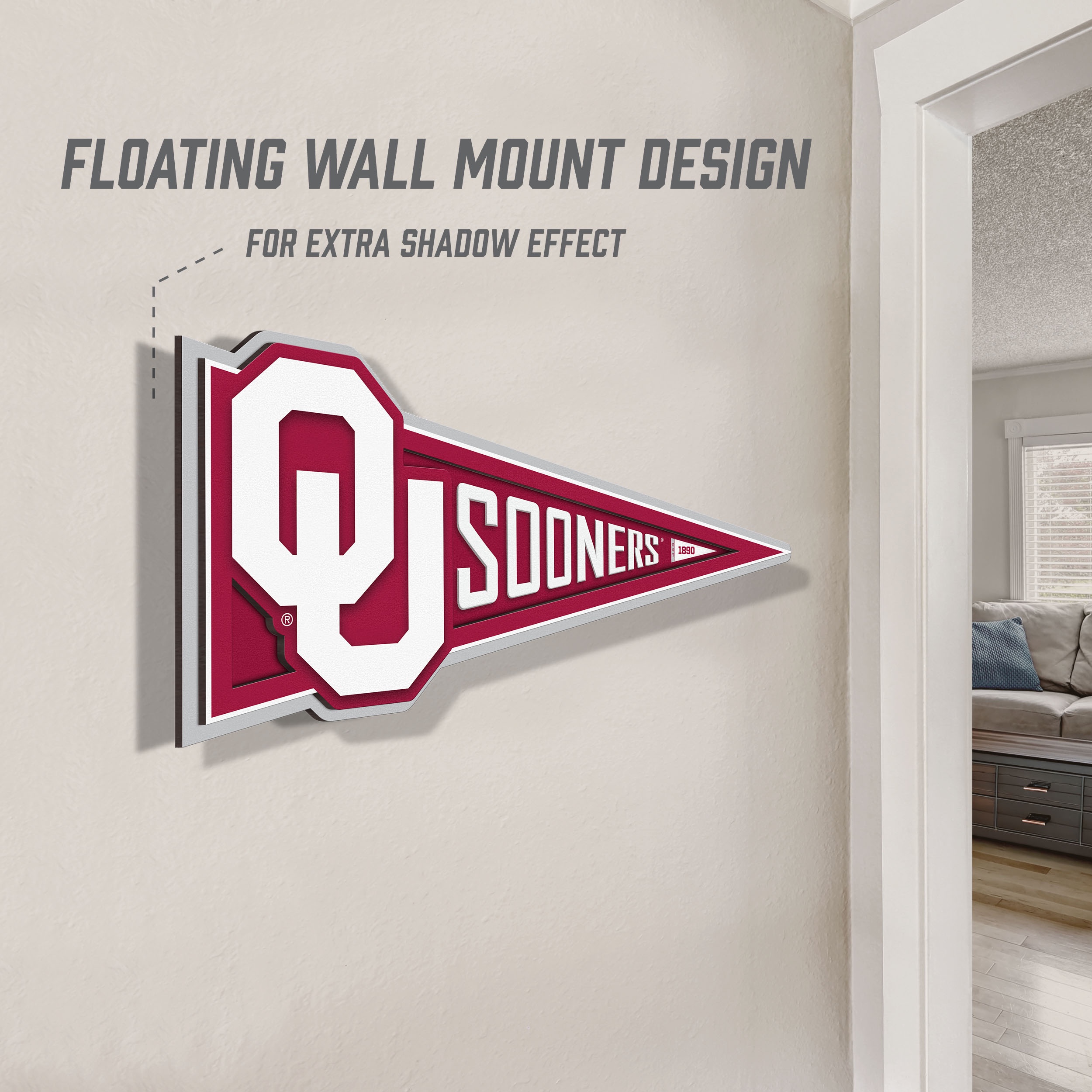 YouTheFan NCAA Oklahoma Sooners Pennant Sign