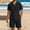 Black, variant on Men's Beach Clothes 2 Piece Cotton Linen Outfits Sets Casual Short Sleeve Button Down Cuban Guayabera Shirt Yoga Shorts Vacation Suit Summer Big and Tall Size S-3XL Army Green