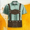 thumbnail image 2 of Mens Linen Shirts Hawaiian Floral Beach Short Sleeve Lapel Button Down Solid Color Short Sleeve Blouse Loose Funny Beach Shirts Summer Tropical Beach Tops 2026, 2 of 4
