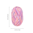 thumbnail image 2 of 3 Paquets de Fil de Coton Coloré Fil Pratique pour Tricot à la Main Fil pour Crochet Foulard, 2 of 9