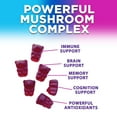 thumbnail image 6 of Mushroom Gummies Supplement 12 in 1 - High Grade Blend for Adults with Lions Mane, Reishi, Cordyceps, & Chaga Mushroom Complex Gummy, Memory & Immune Support & Nootropic Brain Supplements, 60 Gummies, 6 of 10