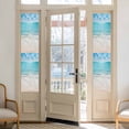 thumbnail image 2 of Summer Beach Window Privacy Film, Blue Coastal Ocean Seaside Nautical Static Cling UV Sun Blocking Heat Control Window Tint Day and Night, Non-Adhesive One Way Windows Privacy Cover 17.7''x78.7'', 2 of 7