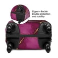 thumbnail image 5 of Multi-Size Suitcase Protective Cover Full Range Double Stitching Invisible Zipper For Travel Business Purple Red Marble Small, 5 of 8