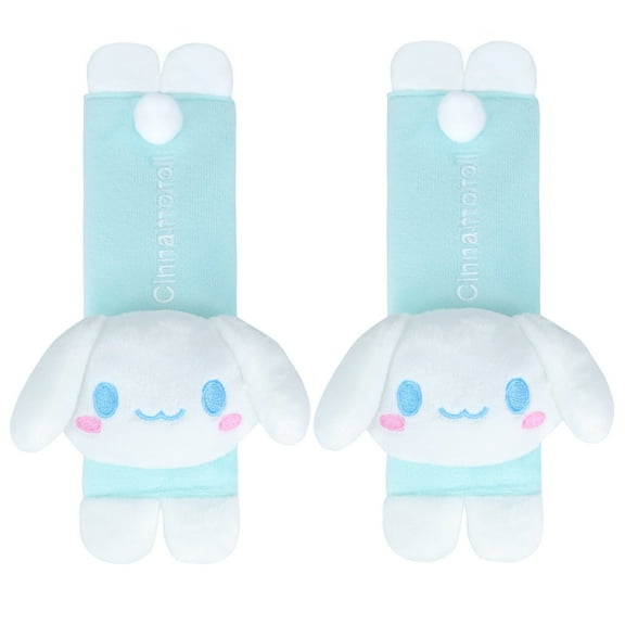 Roffatide Anime Cinnamoroll Car Seatbelt 2 Piece Plush Shoulder Pad Covers