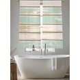 thumbnail image 5 of Green Beige Striped Sheer Curtains 63 Inch Length 2 Panels Set, Vintage Farmhouse Wood Grain Voile Window Treatment Rod Pocket Curtains Sheers Drapes for Bedroom/Living Room/Kitchen 52x"63"x2, 5 of 7