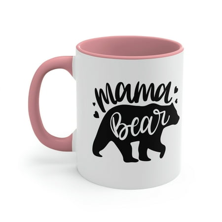 

Mothers Day Coffee Mug Gift Cute Mama Bear Cup Accent Coffee Mug 11oz