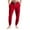 Red, variant on WTOBBY Men's Drawstring Cuffed Casual Pants with Pockets, Soft Home Sleep Pajama Bottoms for Lounging and Relaxation, Comfortable Fit,Beige L