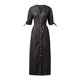 thumbnail image 4 of Vestido de terciopelo con cuello alto, manga larga y bolsillos para mujer - Corte holgado informal, poliéster, para uso diario - Tallas S-XXL, 4 of 5