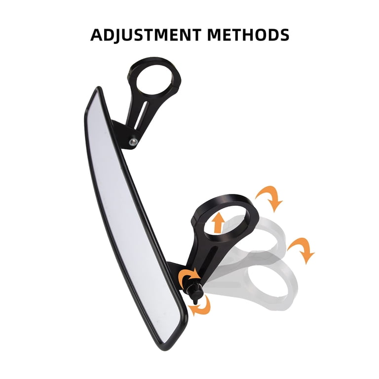 UTV Rear View Mirror – Universal Convex Mirror With Handlebar Clamp For Off-Road Side-by-Sides