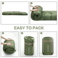 thumbnail image 2 of FAIRYLAND Sleeping Bags for Adults Teens Kids with Compression Sack Portable and Lightweight for 3-4 Season Camping, Hiking,Waterproof, Backpacking and Outdoors（Army Green）, 2 of 7