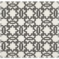 thumbnail image 4 of SAFAVIEH Dhurries Toria Geometric Wool Runner Rug, Ivory/Grey, 2'6" x 8', 4 of 6