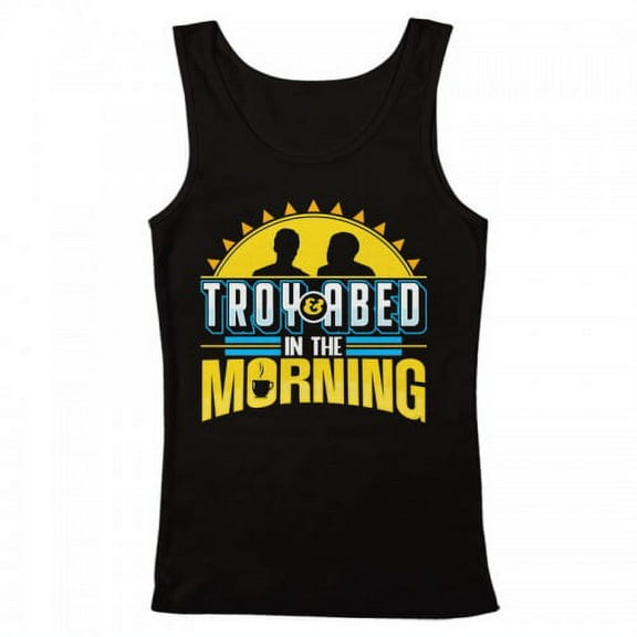 GEEK TEEZ Troy and Abed in the Morning Original Artwork Inspired by Community Women's Tank Top Black XX-Large