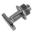 thumbnail image 6 of 304 Stainless Steel Hammer Head Screws with Flange Nuts M8 (Pack Of 20) Din 6923, 6 of 7