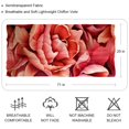 thumbnail image 2 of Petal Flower Elegant Translucent Chiffon Silk Scarf for Women | Light & Breathable 180*73 Size Headscarf, 2 of 6